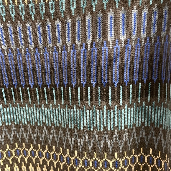 Mossimo Supply Co. Men’s Crewneck Sweater Fair Isle Multi Blue Pattern Sz S - Picture 8 of 14